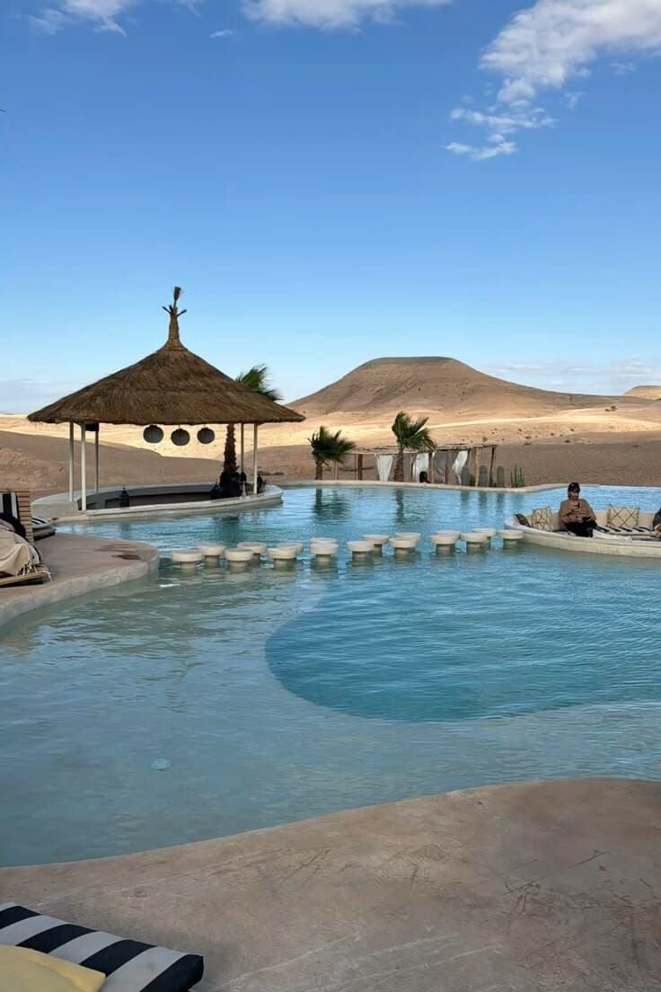 Agafay Day Pass Swimming Pool With Lunch in Desert Oasis